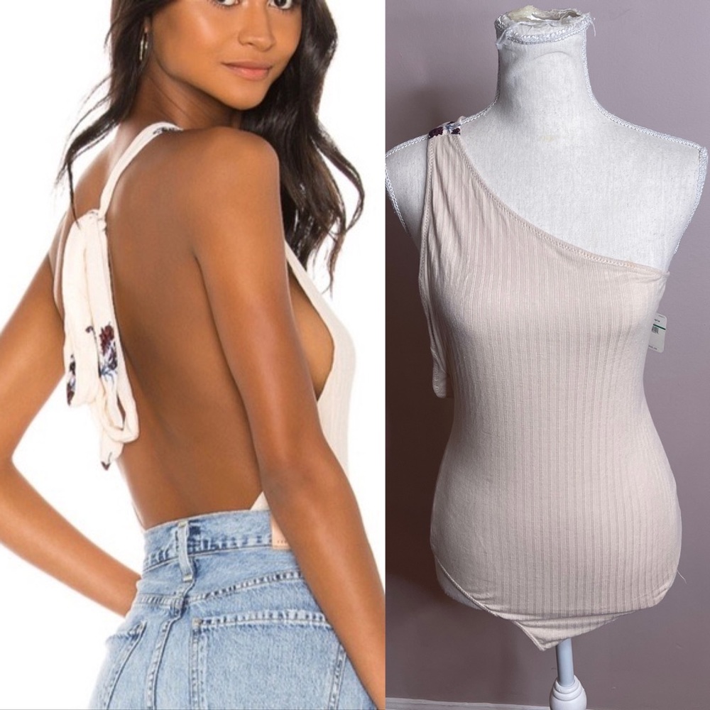Free People One Shoulder Bodysuit